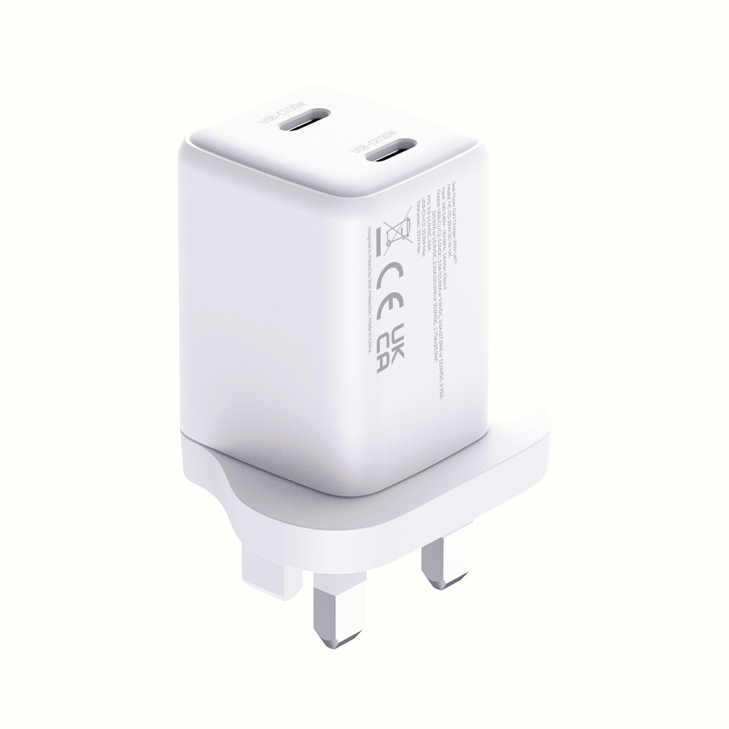 3mk GaN Hyper Charger 35W UK White