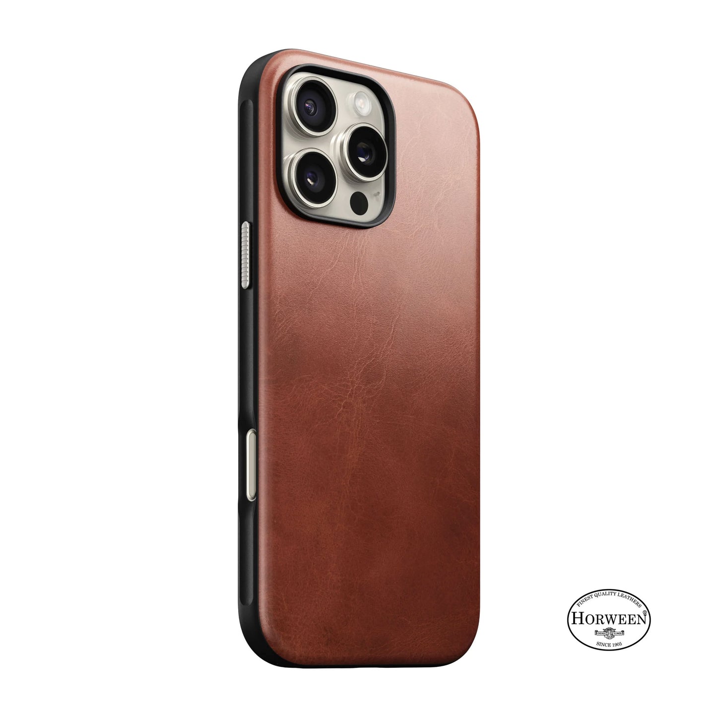 NOMAD Modern Leather iPhone 16 HORWEEN Leather Olde Dublin