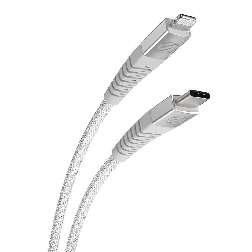 Scosche STRIKELINE Heavy-Duty USB-C to Lightning Cable 4ft