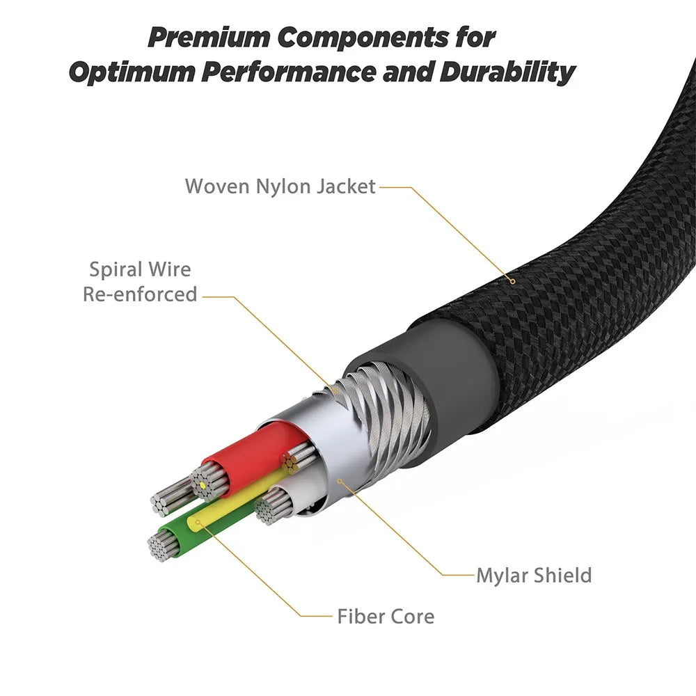 Scosche STRIKELINE Heavy-Duty USB-A to Lightning Cable BLACK/SPACE GREY