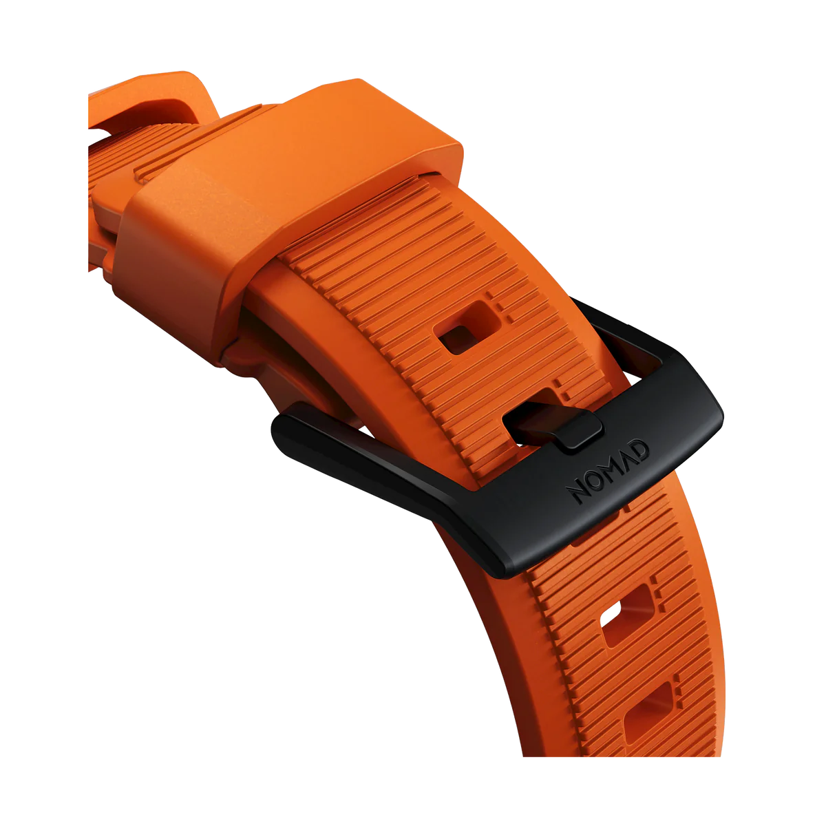 Nomad Rugged Band 46/49mm Ultra Orange w/ Black hardware for Apple Watch