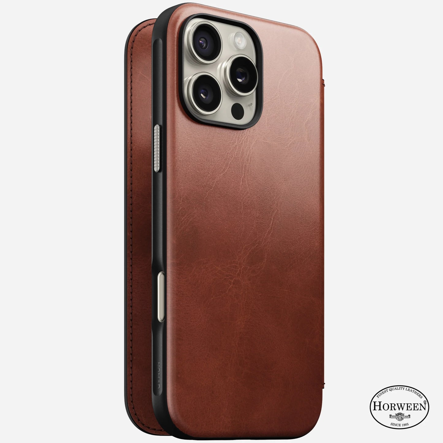 Nomad Modern HORWEEN Leather Folio - iPhone