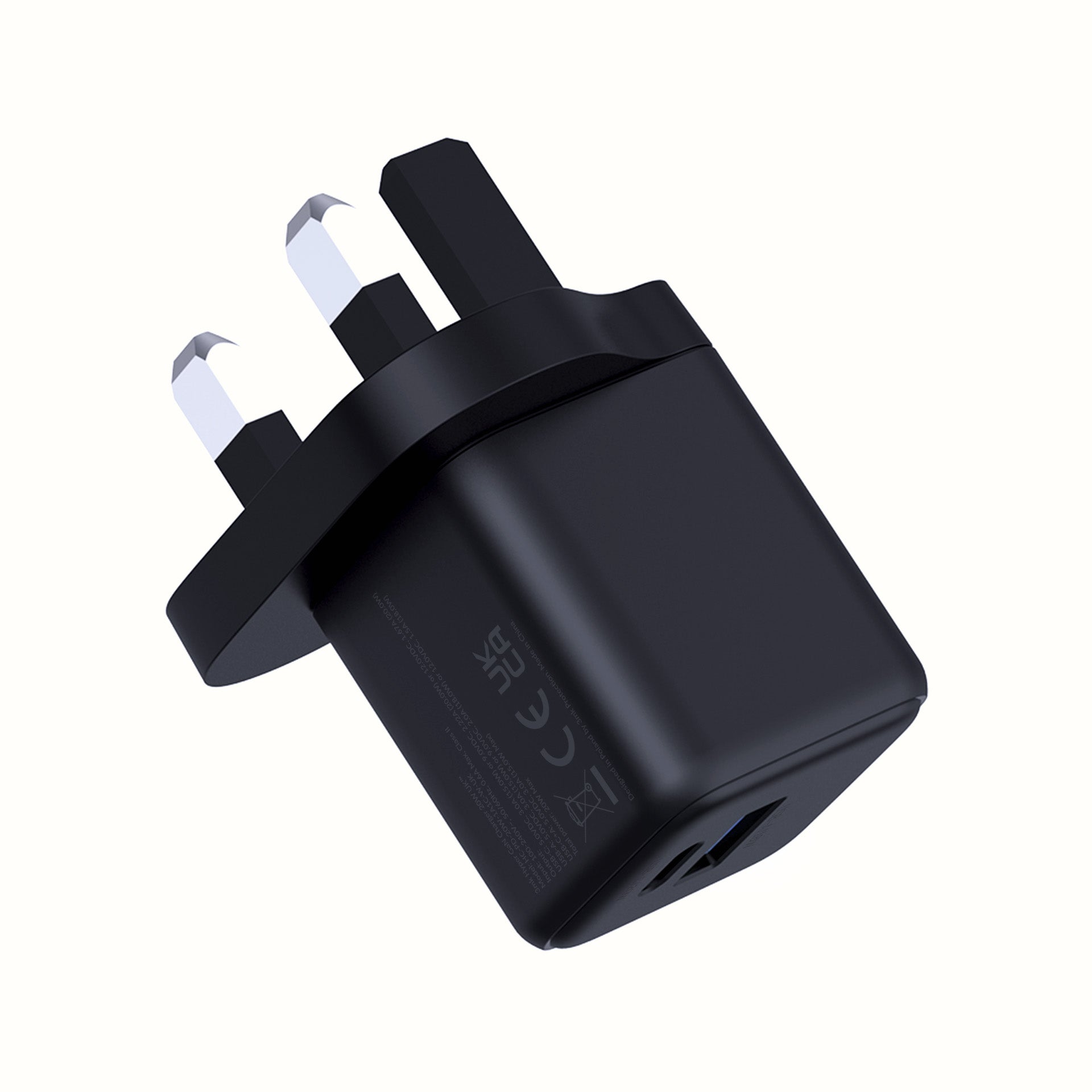 3mk GaN Hyper Charger 20W UK Black