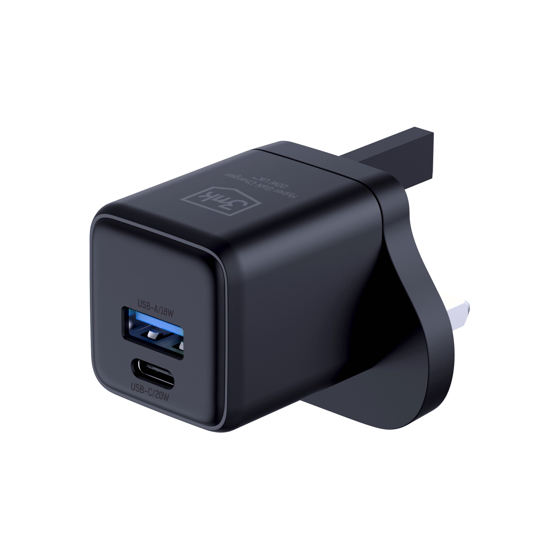 3mk GaN Hyper Charger 20W UK Black