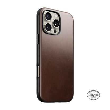 NOMAD Modern Leather iPhone 16 HORWEEN Leather