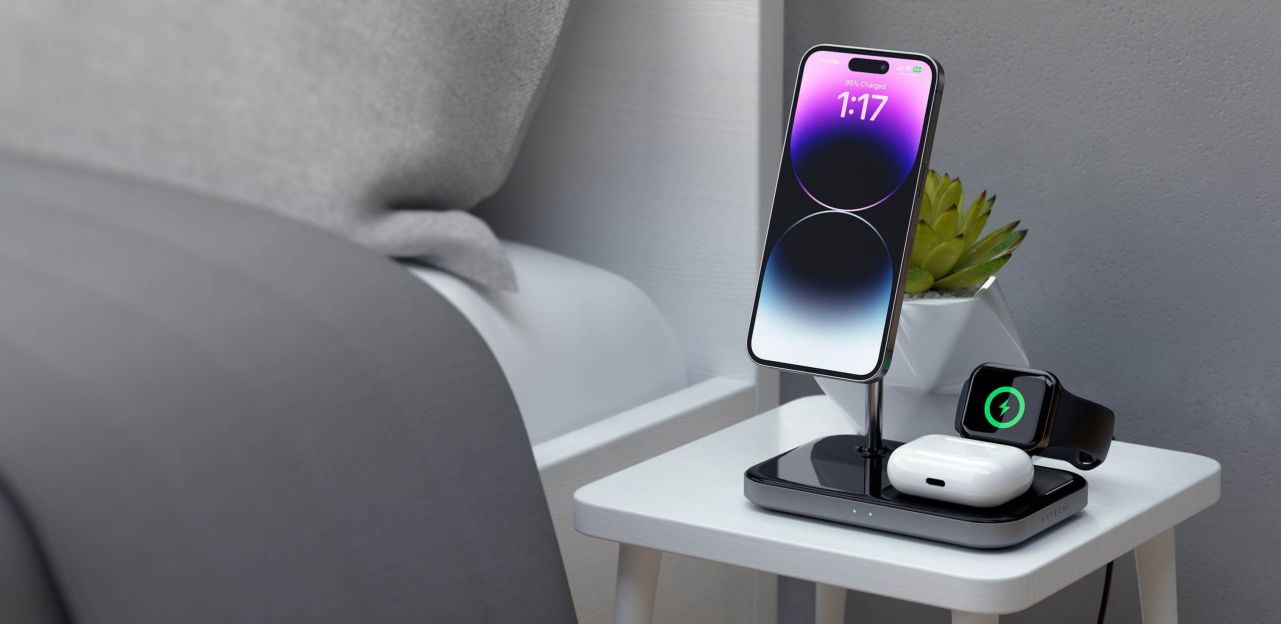 Satechi 3in1 qi2 wireless charger