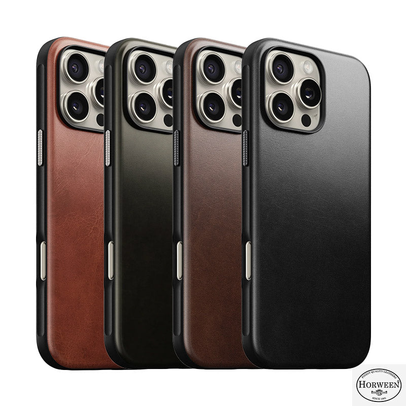 NOMAD Modern Leather iPhone 16 HORWEEN Leather