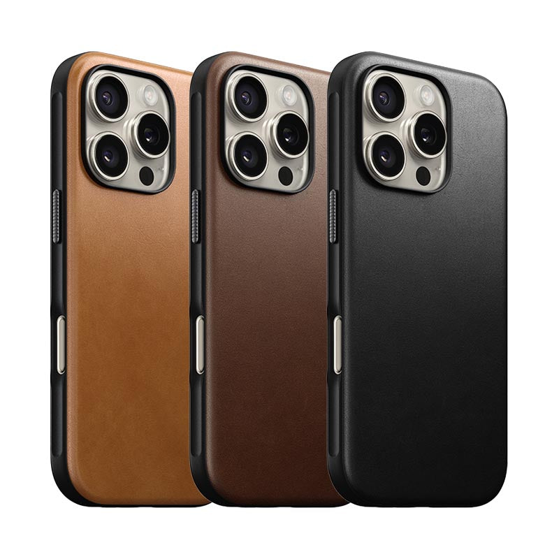 NOMAD - Modern Leather Case for iPhone 16