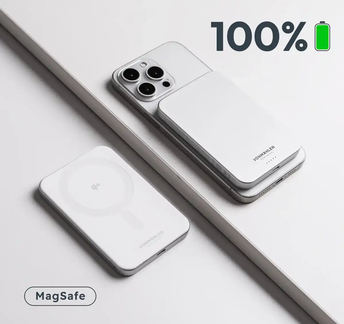 Vonmahlen Evergreen Mag 5,000 mAh Magnetic Power Bank